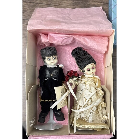 Madame Alexander Mr & Mrs Frankenstein Dolls Bride And Groom | 8” Tall | - Picture 10 of 14